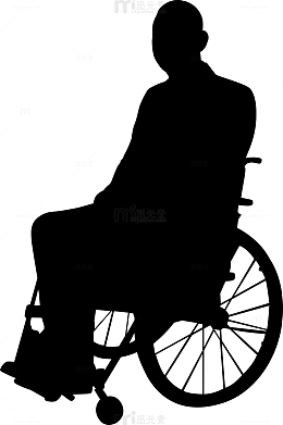 坐在轮椅的人