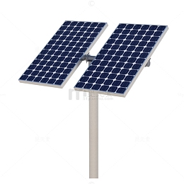 电线杆上的太阳能板