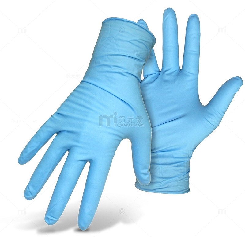 蓝色医用手套
