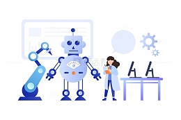 扁平人物机器人研发工程