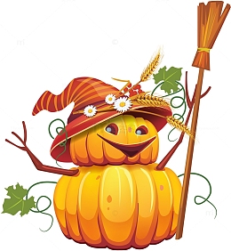 万圣节南瓜雪人