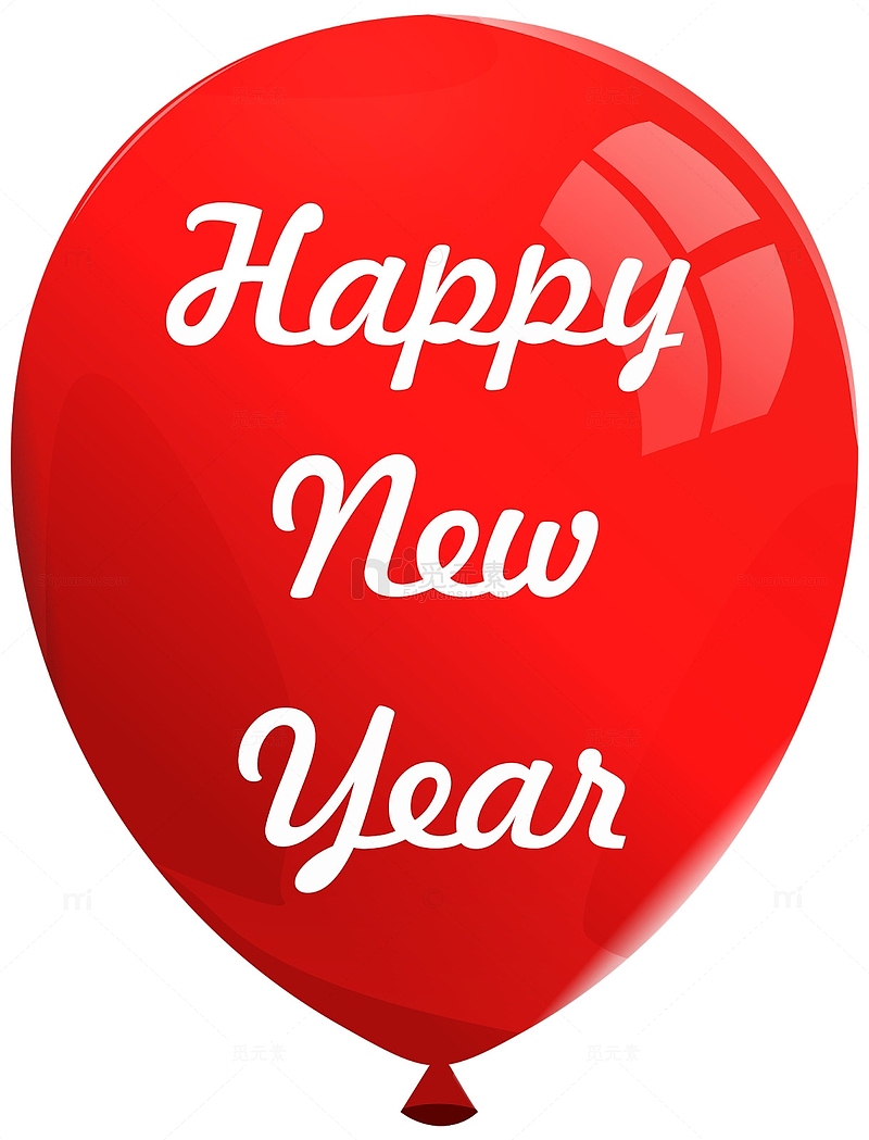 新年快乐庆祝气球