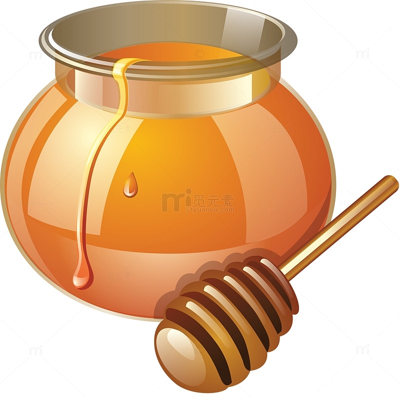 美味香甜蜂蜜糖罐