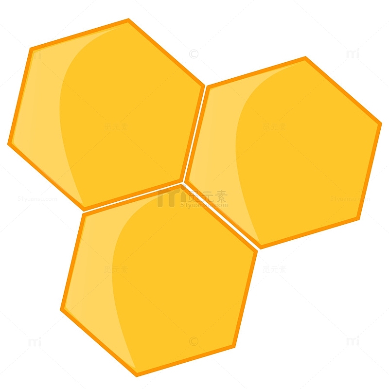创意六角形蜂蜜图标