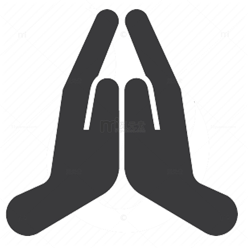 祈祷双手图标