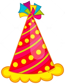 红色斑点派对生日帽