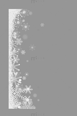 圣诞节的白色雪花