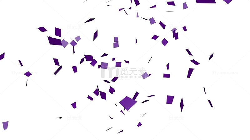 紫色彩纸屑