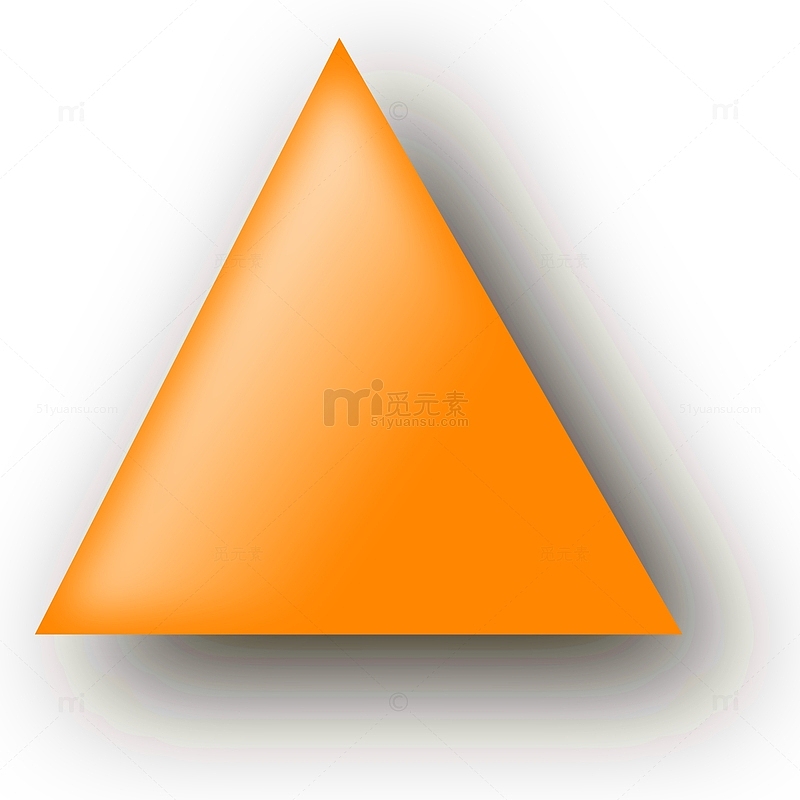 橙色光感光晕三角形