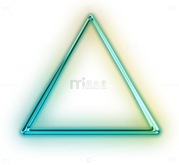 蓝色渐变三角形
