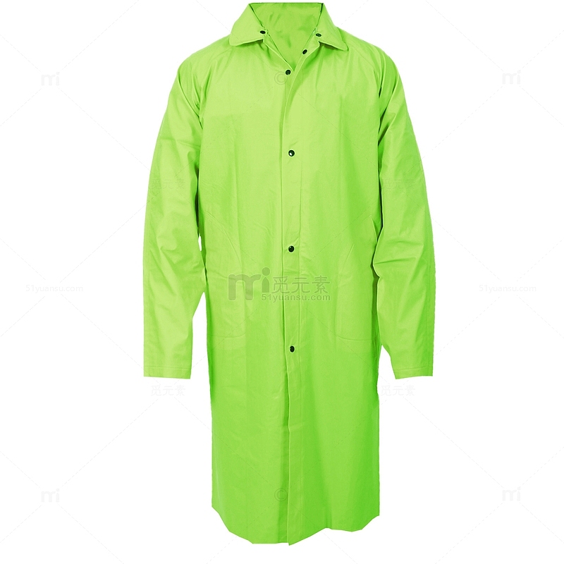 绿色雨衣工服