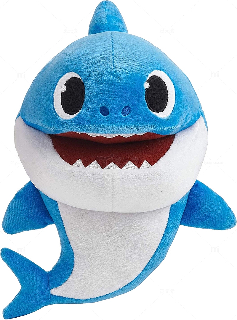 可爱蓝色幼鲨玩具
