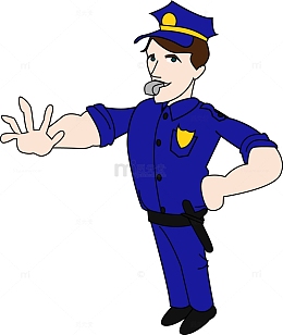 指挥交通的警察