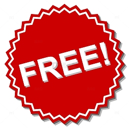 free红色标签