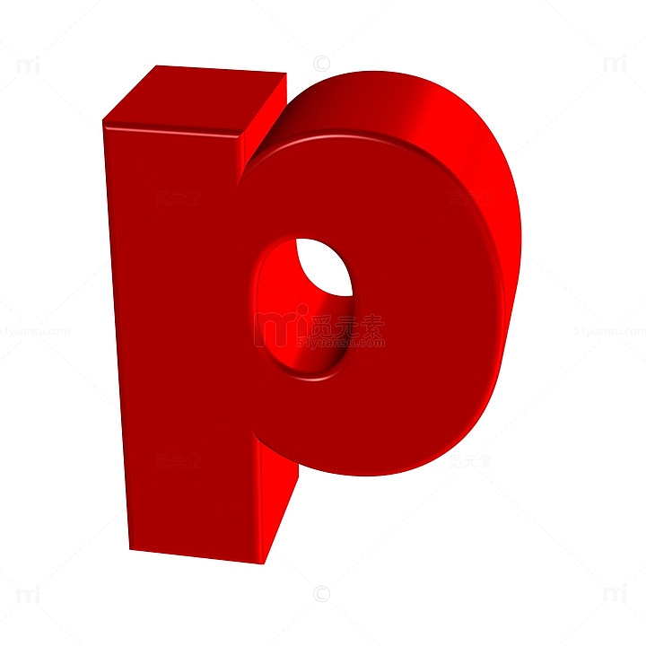 红色字母P