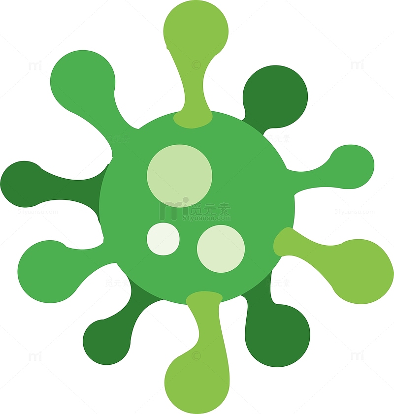 绿色冠状病毒