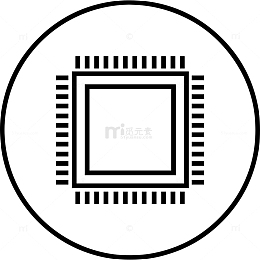 卡通CPU图标