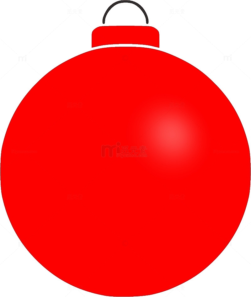 红色圣诞球饰品