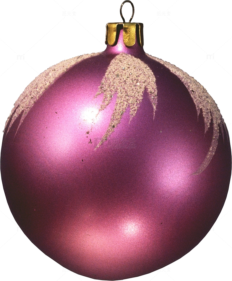 紫色光感圣诞球饰品