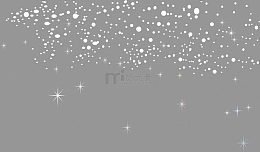 卡通白色落雪效果
