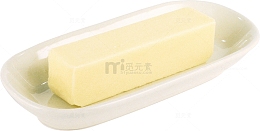 完整黄油块装盘