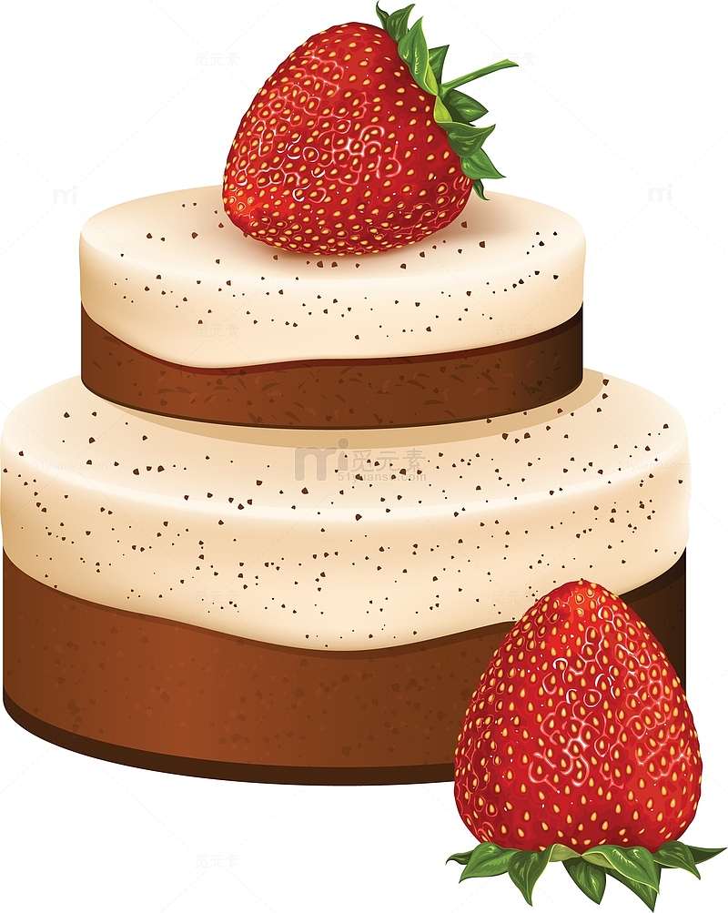 草莓提拉米苏双层蛋糕