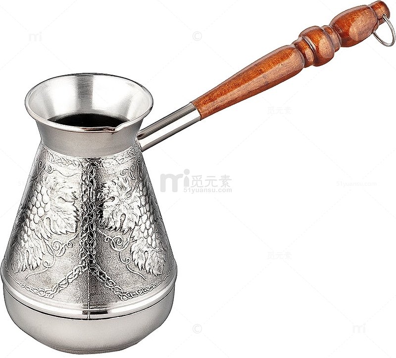 土耳其银质咖啡壶