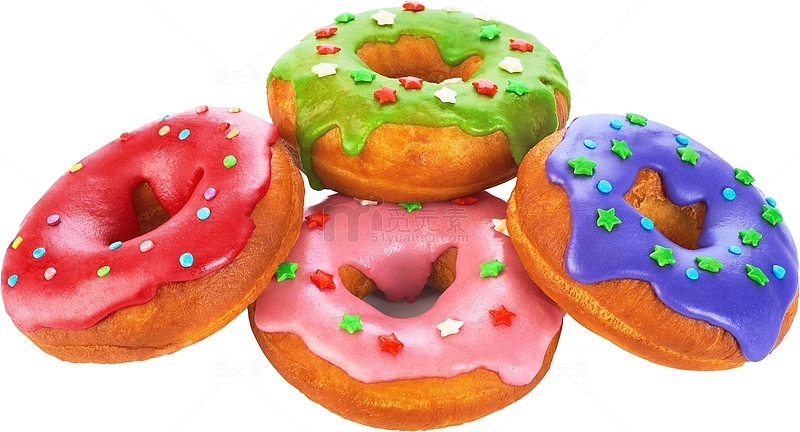 彩色甜甜圈