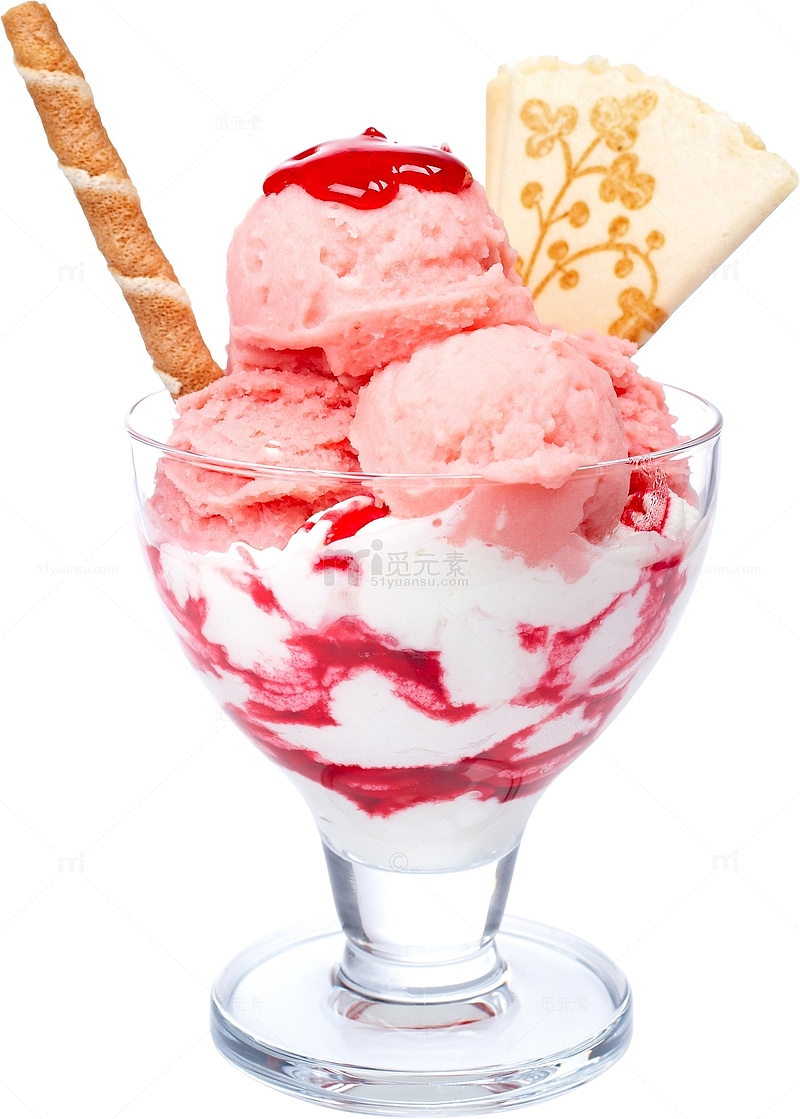 草莓冰淇淋杯