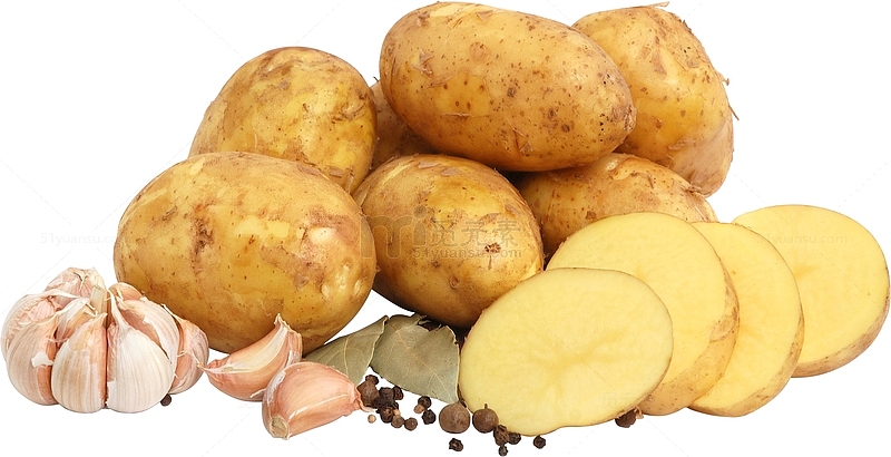 许多新鲜土豆
