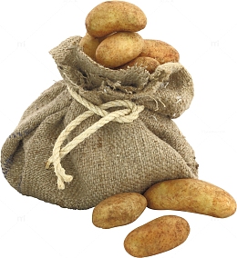 袋装土豆高清图片