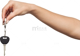 手拿钥匙