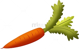 卡通胡萝卜蔬菜