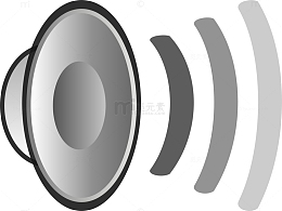 银色声音图标