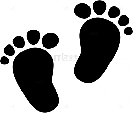 脚印剪影