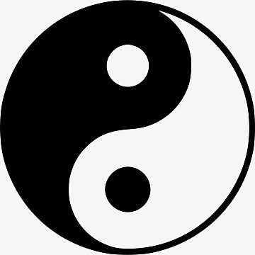 黑白阴阳太极八卦