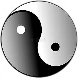 卡通传统文化太极图