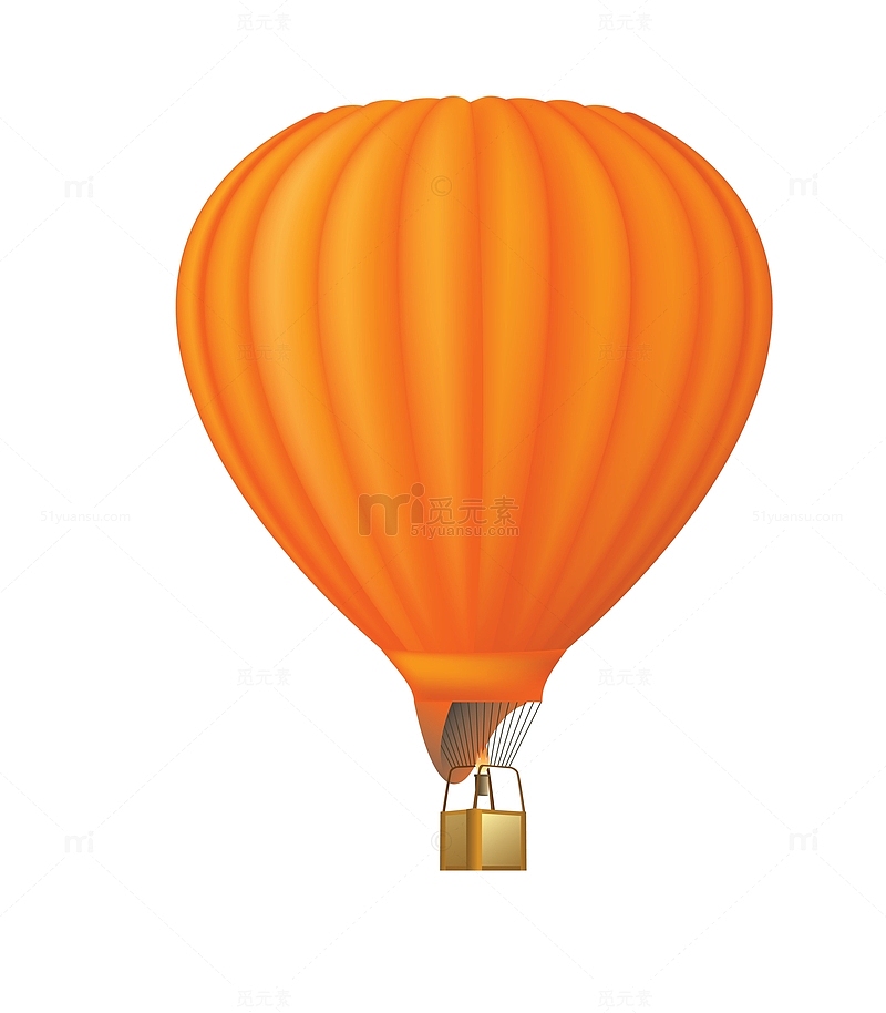 桔色热气球