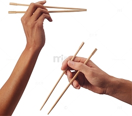 拿筷子的手