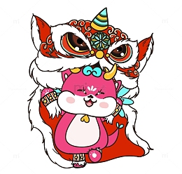 春节龙年IP系列之舞狮