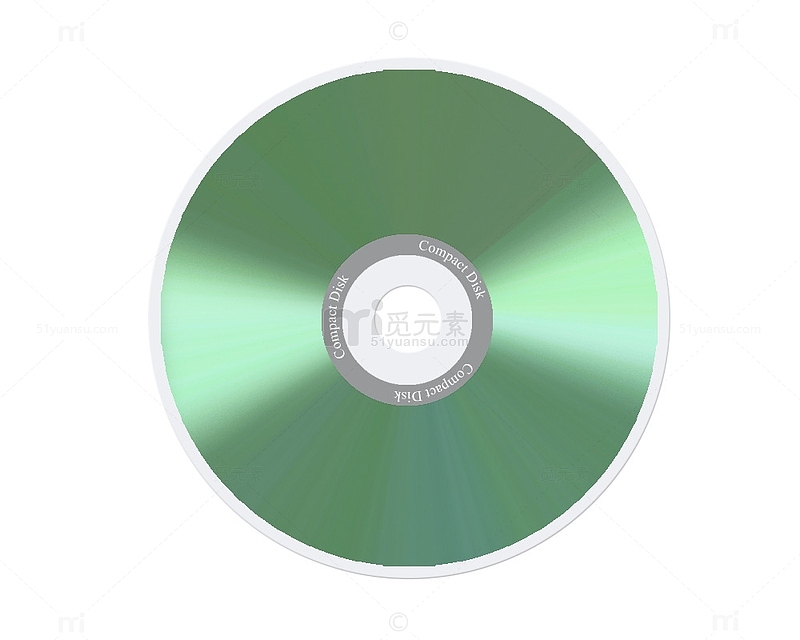 绿色CD音乐盘