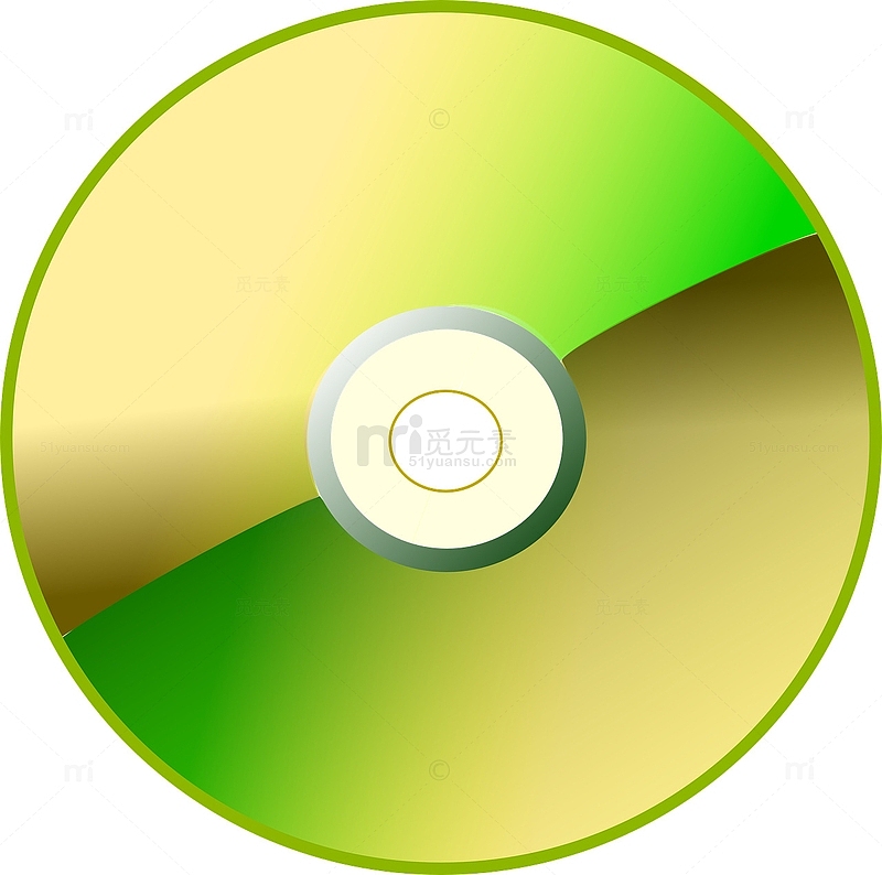 绿色渐变DVD光碟
