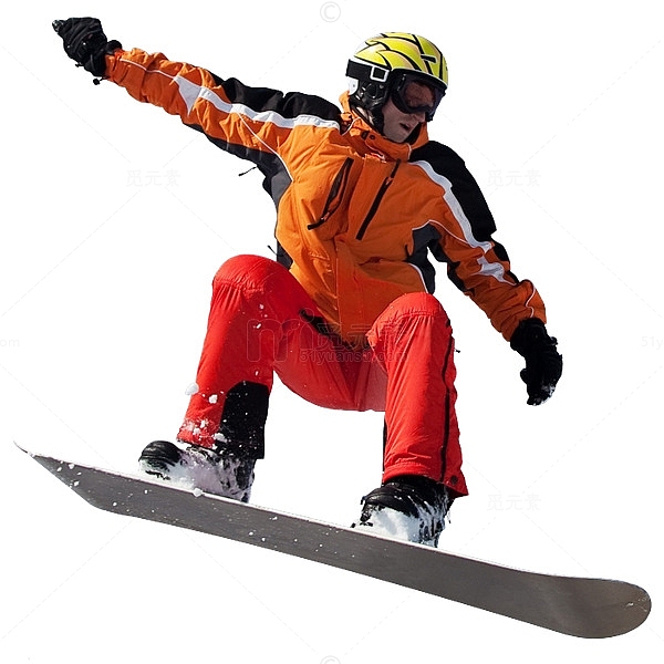 冬季滑雪滑雪板