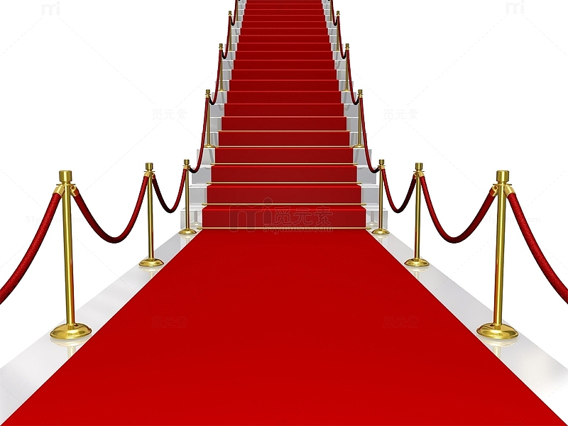 红地毯阶梯楼梯台阶装饰