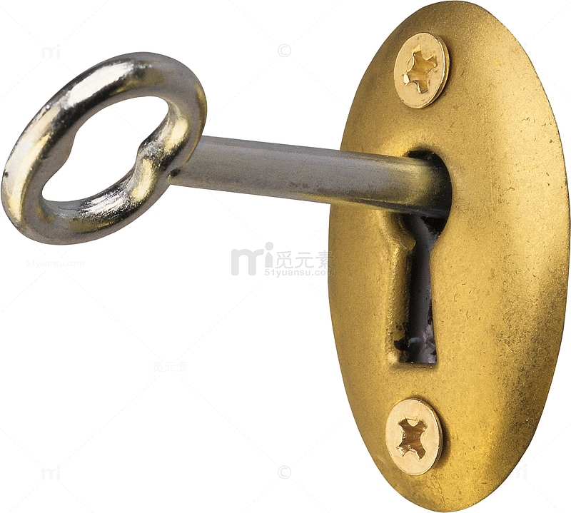金属钥匙锁孔