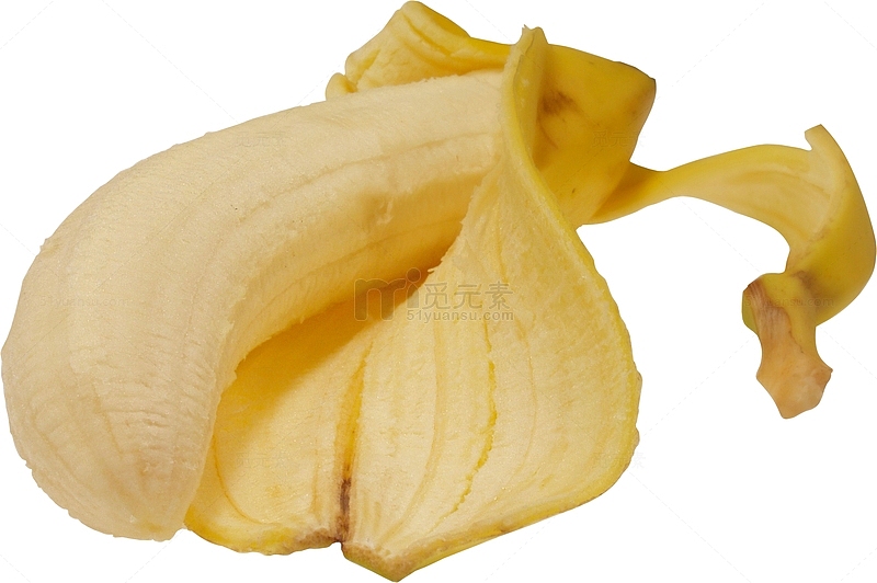 剥开皮的香蕉