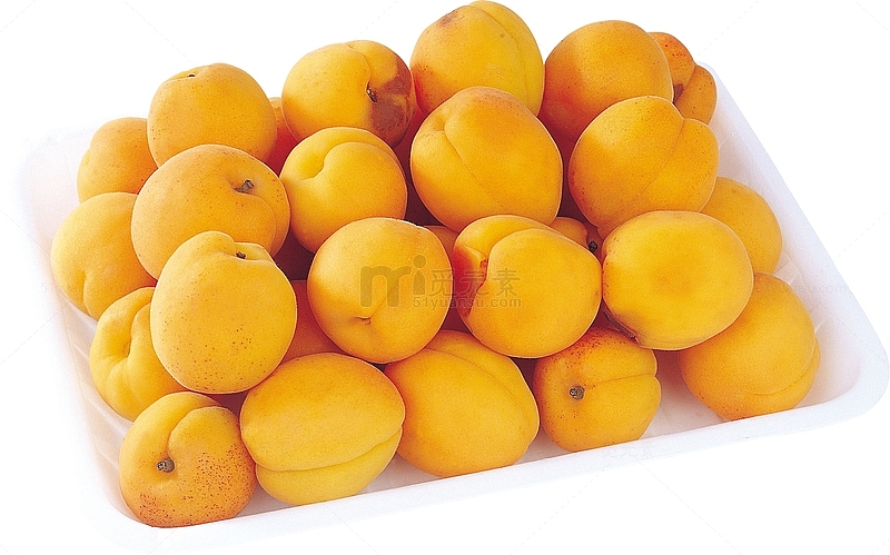 许多黄色的杏子