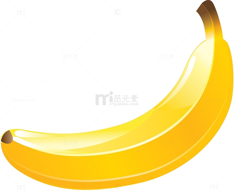 一根手绘香蕉