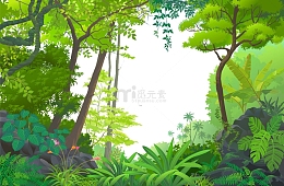 手绘丛林