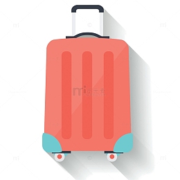 卡通手绘扁平行李